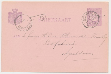 Kleinrondstempel Nieuwesluis 1893 - Afz. Hulppostkantoor 