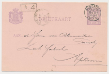 Kleinrondstempel Nijverdal 1889 - Afz. Postkantoor