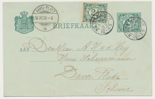 Kleinrondstempel Nieuwe Niedorp - Davos Zwitserland 1899