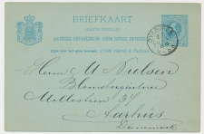 Kleinrondstempel Overveen - Aarhus Denemarken 1888