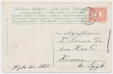 Kleinrondstempel Spijk (Gron:) 1907