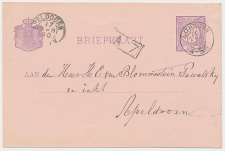 Kleinrondstempel Uithoorn 1890 - Afz. Burgemeester
