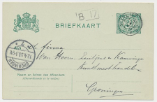 Pieterzijl - Kleinrondstempel Visvliet 1908