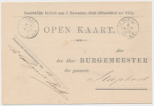 Kleinrondstempel De Wijk (Dr:) 1892