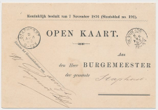 Kleinrondstempel De Wijk (Dr:) 1893