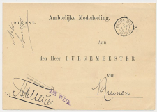 Kleinrondstempel De Wijk (Dr:) 1897