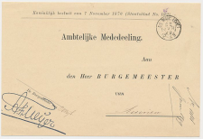 Kleinrondstempel De Wijk (Dr:) 1899