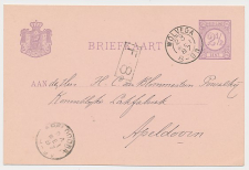 Kleinrondstempel Wolvega 1887 - Afz. Directeur Postkantoor