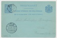 Kleinrondstempel Warfum - Duitsland 1895