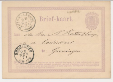 Baard - Trein takjestempel Zutphen - Leeuwarden 1871