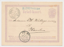 Murmerwoude - Trein takjestempel Harlingen - Winschoten 1873