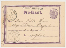 Roordahuizum - Trein takjestempel Zutphen - Leeuwarden 1872