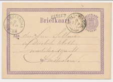 Bergum - Trein takjestempel Harlingen - Winschoten 1874