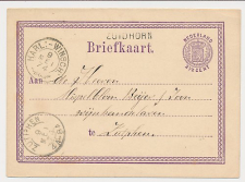Zuidhorn - Trein takjestempel Harlingen - Winschoten 1874