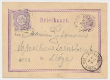 Beek - Trein takjestempel Eindhoven - Maastricht 1877