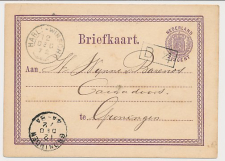Buitenpost - Trein takjestempel Harlingen - Winschoten 1872
