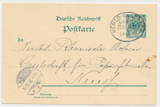 Trein ovaalstempel  Venlo - Gladbach 1896