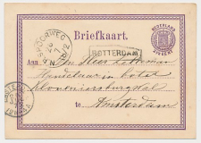 N.R. Spoorweg - Trein Haltestempel Rotterdam 1872