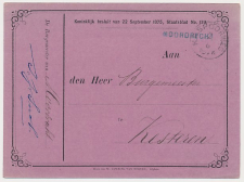 N.R. Spoorweg - Moordrecht - Kesteren 1876