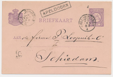Zutphen - Trein Haltestempel Apeldoorn 1883