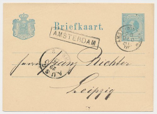Trein Haltestempel Amsterdam 1880