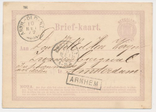 Trein Haltestempel Arnhem 1872