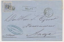 Trein Haltestempel Delft 1874