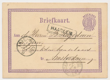 Trein Haltestempel Haarlem 1874 - Afz. : H.IJ.S.M.