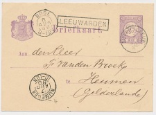 Trein Haltestempel Leeuwarden 1880