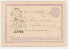 Trein Haltestempel Leiden 1872