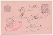 Trein Haltestempel Leiden 1882