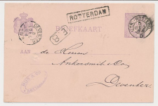 Trein Haltestempel Rotterdam 1884