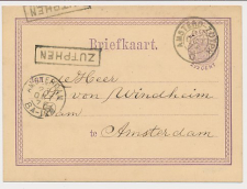 Trein Haltestempel Zutphen 1876