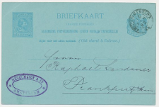 Trein kleinrondstempel Amsterdam - Emmerik IX 1892