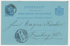 Trein kleinrondstempel Amsterdam - Zutphen V 1895