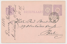 Trein kleinrondstempel Amsterdam - Winterswijk IV 1885