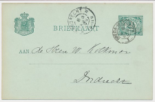 Bergen op Zoom -Trein kleinrondstempel Breda - Vlissingen I 1900
