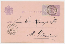 Deurne - Trein kleinrondstempel Rotterdam - Venlo A 1883