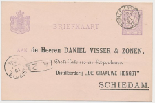 Almelo - Trein kleinrondstempel Zwolle - Enschede II 1891