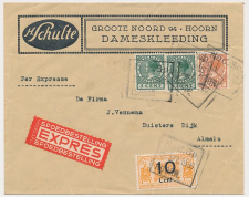 Spoorweg Expresse poststuk Hoorn - Almelo 1936