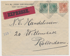 Spoorweg Expresse poststuk Hoek van Holland - Rotterdam 1932