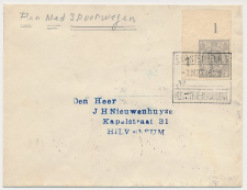 Spoorweg poststuk Heemstede Aerdenhout - Hilversum 1929