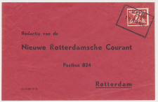 Spoorweg poststuk VDG - Rotterdam 1942