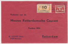 Spoorweg poststuk Pijnacker - Rotterdam 1941