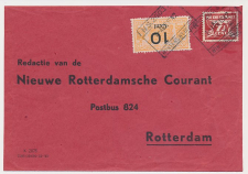 Spoorweg poststuk Winterswijk - Rotterdam 1942
