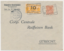 Spoorweg poststuk Ter Apel - Utrecht 1935