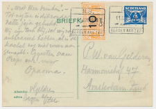 Spoorweg poststuk Bergen aan Zee - Amsterdam 1938