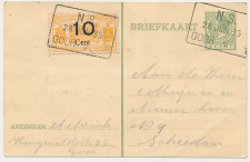 Spoorweg poststuk Goor - Schiedam 1935