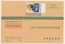 Dienst Expresse Treinbrief Varsseveld - Arnhem 1976