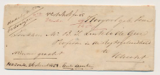 Treinbrief Prattenburg Rhenen - Utrecht 1851 - Eerste spoortrein